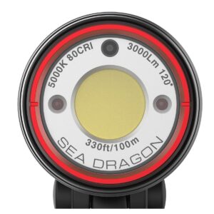 SeaLife Sea Dragon 3000F Auto Video Light Head Front